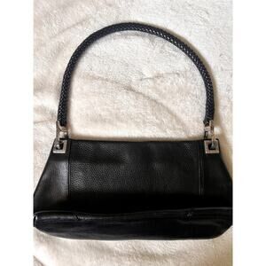 Brighton Y2K Vintage Shoulder Bag Black Leather Whimsigoth